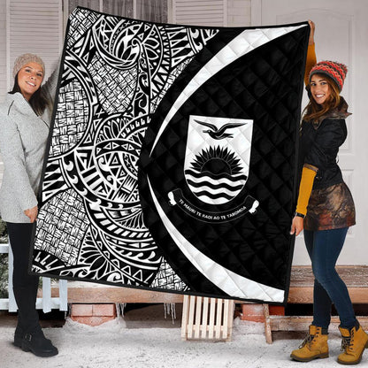 Kiribati Premium Quilt Lauhala White Circle Style