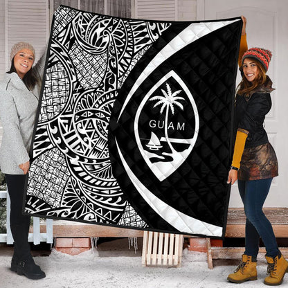 Guam Premium Quilt Lauhala White Circle Style