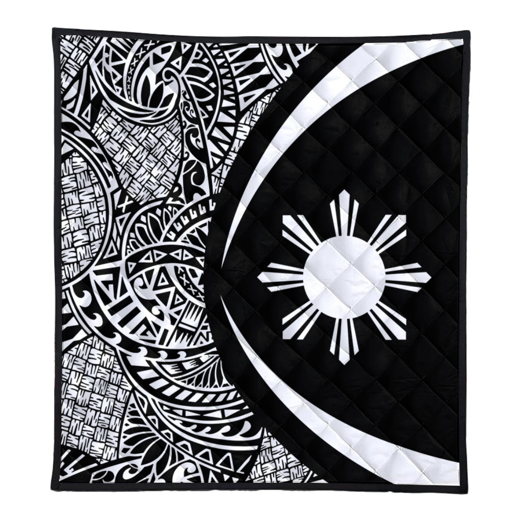 Philippines Filipinos Premium Quilt Lauhala White Circle Style