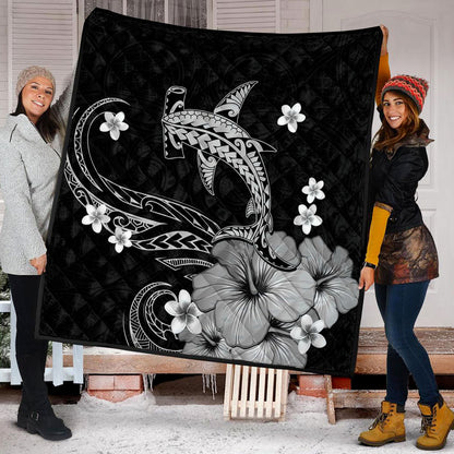 Hawaii Premium Quilt Shark Polynesia Tribal Tattoo
