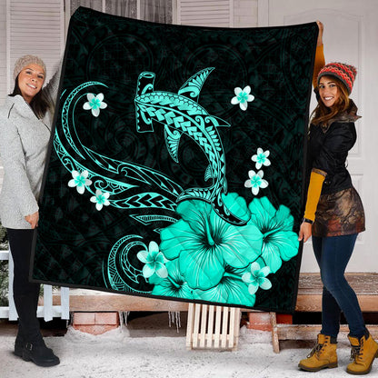 Hawaii Premium Quilt Shark Polynesia Tribal Tattoo
