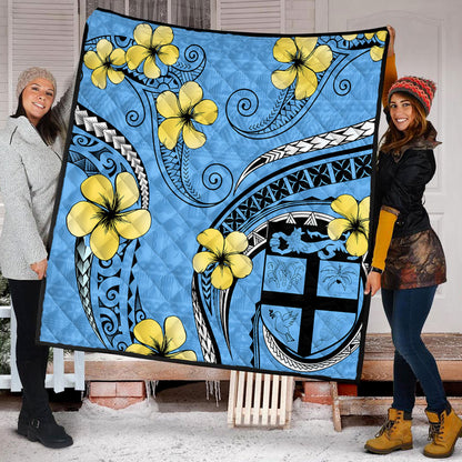 Fiji Premium Quilt Bula Style Plumeria Flower