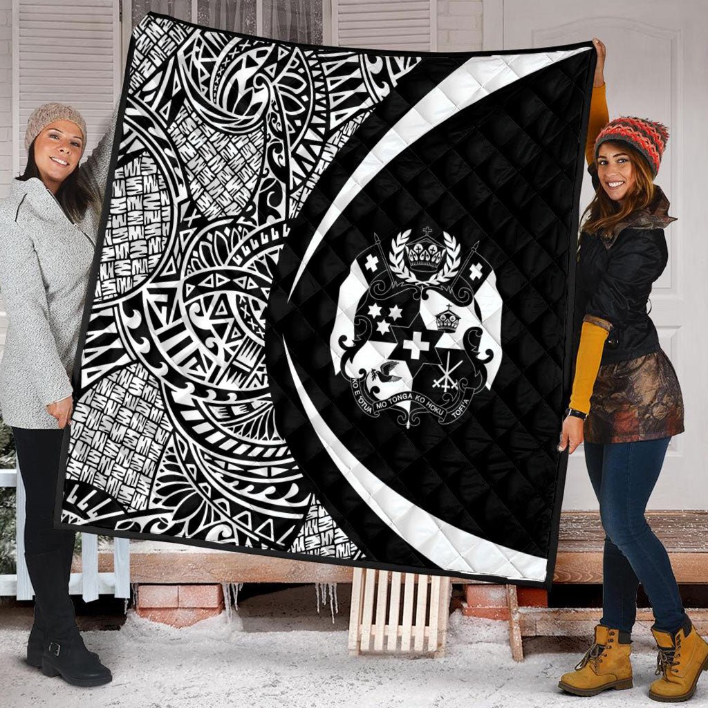 Tonga Premium Quilt Lauhala White Circle Style