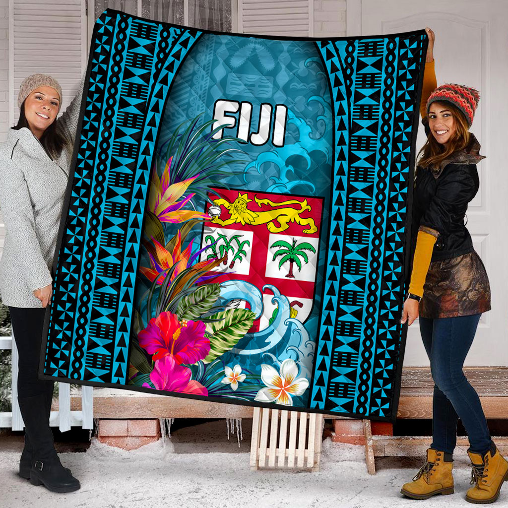 Fiji Premium Quilt Bula Islands Wave Tropical