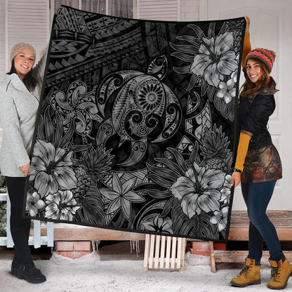 Hawaii Premium Quilt Tribal Polynesia Sea Turtle Design Pacific Dream
