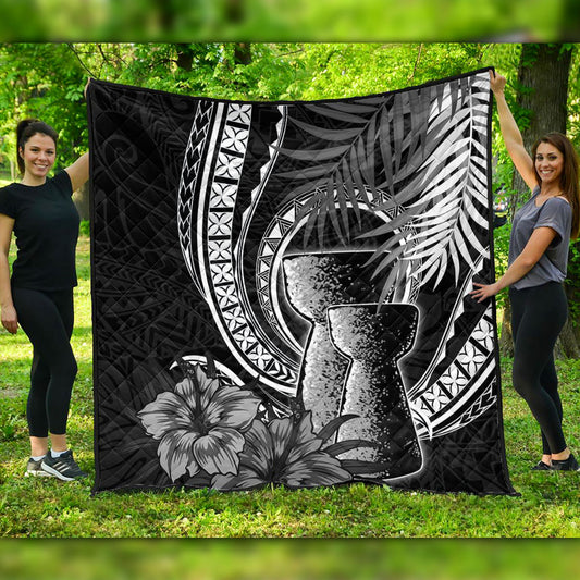 Guam Premium Quilt Tribal Latte Stone Tropical Style