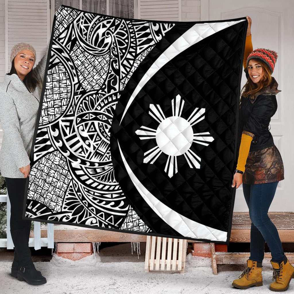 Philippines Filipinos Premium Quilt Lauhala White Circle Style