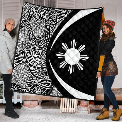 Philippines Filipinos Premium Quilt Lauhala White Circle Style