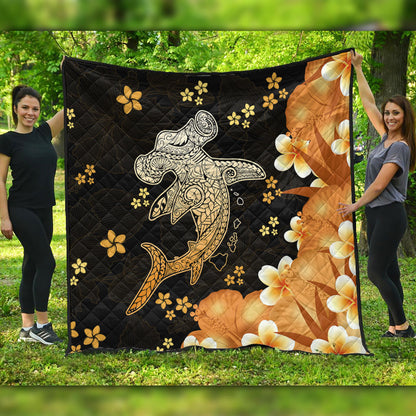 Hawaii Premium Quilt Tribal Polynesia Shark Tattoo