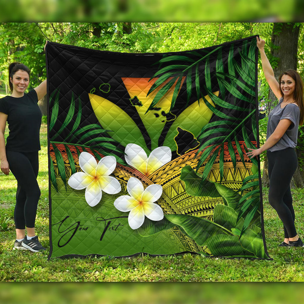 Hawaii Premium Quilt Custom Kanaka Polynesian Tropical