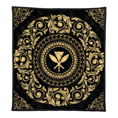 Hawaii Premium Quilt Kanaka Maoli Royal Vintage Style