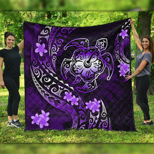 Hawaii Premium Quilt Kanaka Maoli Map With Turtle Tribal Polynesia Tattoo Luxury Design