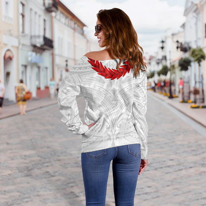Samoa Off Shoulder Sweatshirt Ula Fala Style