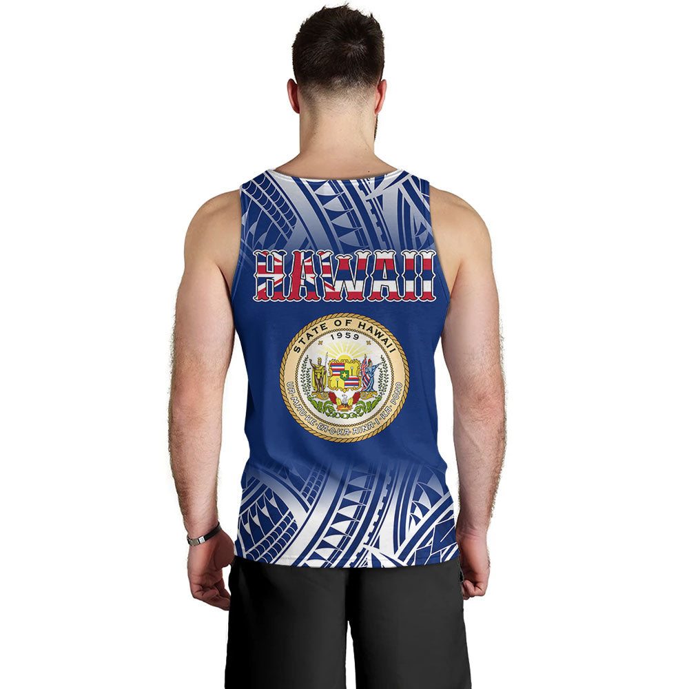 Hawaii Tank Top Polynesian Tribal Aloha Hawaii Flag