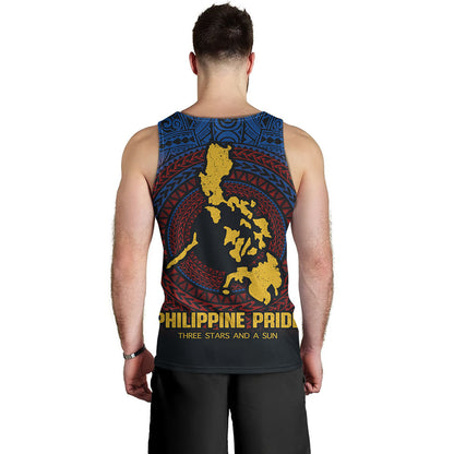 Philippines Filipinos Tank Top Philippine Pride Three Stars and A Sun
