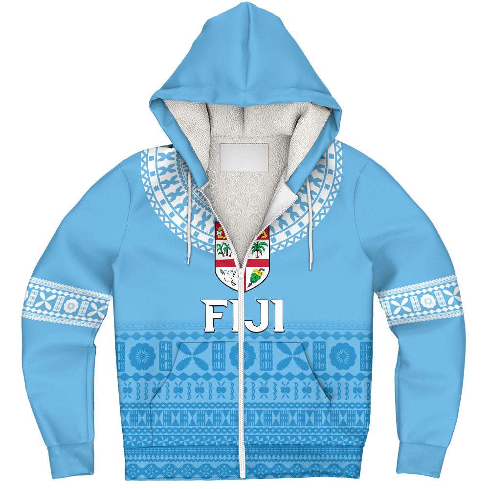 Fiji Sherpa Hoodie Bula Pattern Classic Style