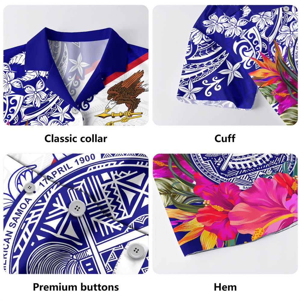 American Samoa Hawaiian Shirt Flag Tribal Tropical Style