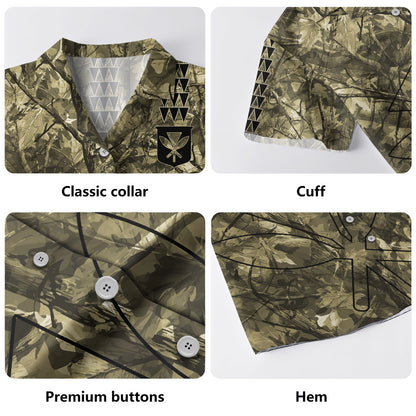 Hawaii Hawaiian Shirt Woodland Kanaka Camo Style