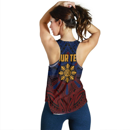 Philippines Filipinos Women Tank Golden Sun Islands Tribal Style