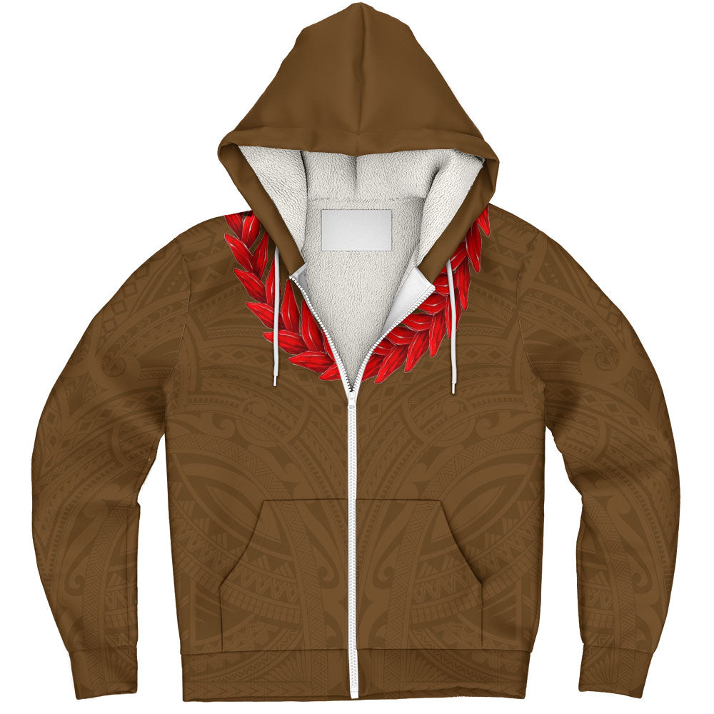 Samoa Sherpa Hoodie Ula Fala Style