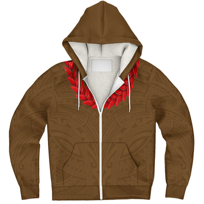 Samoa Sherpa Hoodie Ula Fala Style