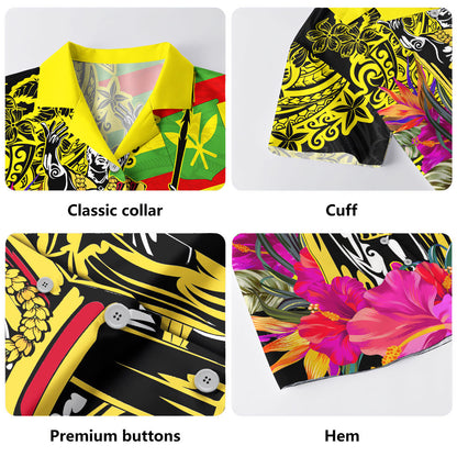 Hawaii Hawaiian Shirt Kanaka Maoli King Flag Tribal Tropical Style
