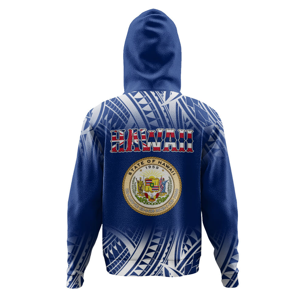 Hawaii Hoodie Polynesian Tribal Aloha Hawaii Flag