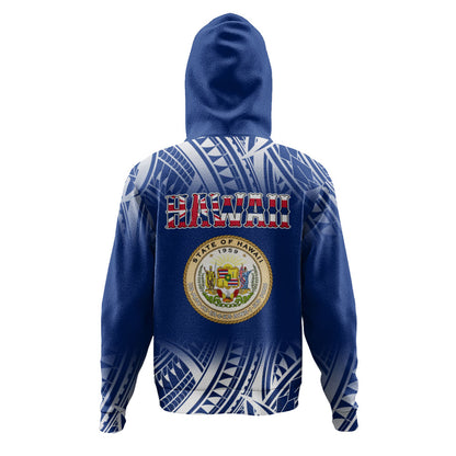 Hawaii Hoodie Polynesian Tribal Aloha Hawaii Flag