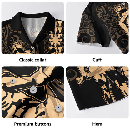 Philippines Filipinos Hawaiian Shirt Lapu Lapu Kakau Style
