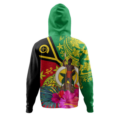 Vanuatu Hoodie Flag Tribal Tropical Style