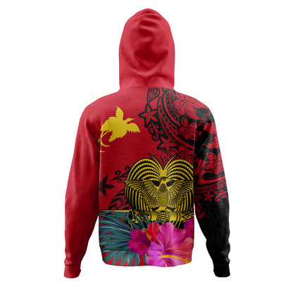 Papua New Guinea Hoodie Flag Tribal Tropical Style