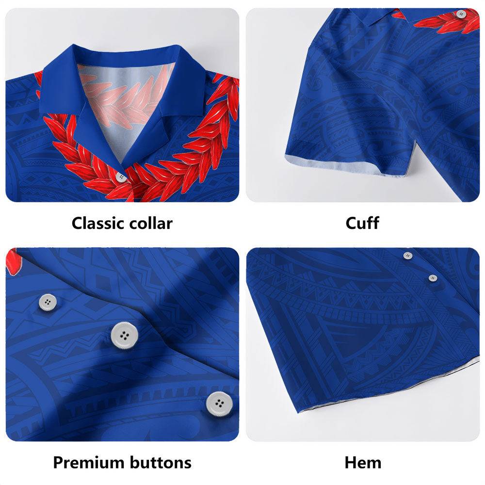 Samoa Hawaiian Shirt Ula Fala Style
