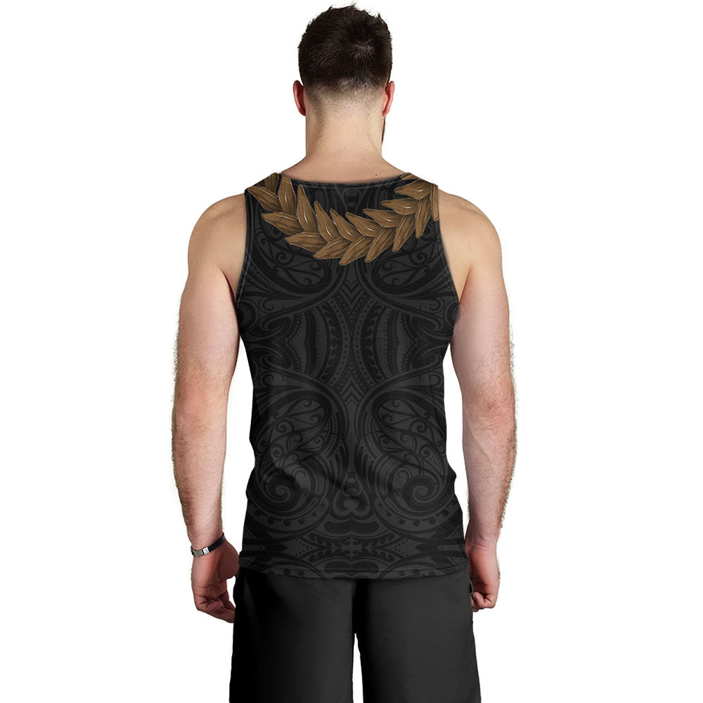 Samoa Tank Top Tattoo Roman Reigns With Ula Fala Style Brown