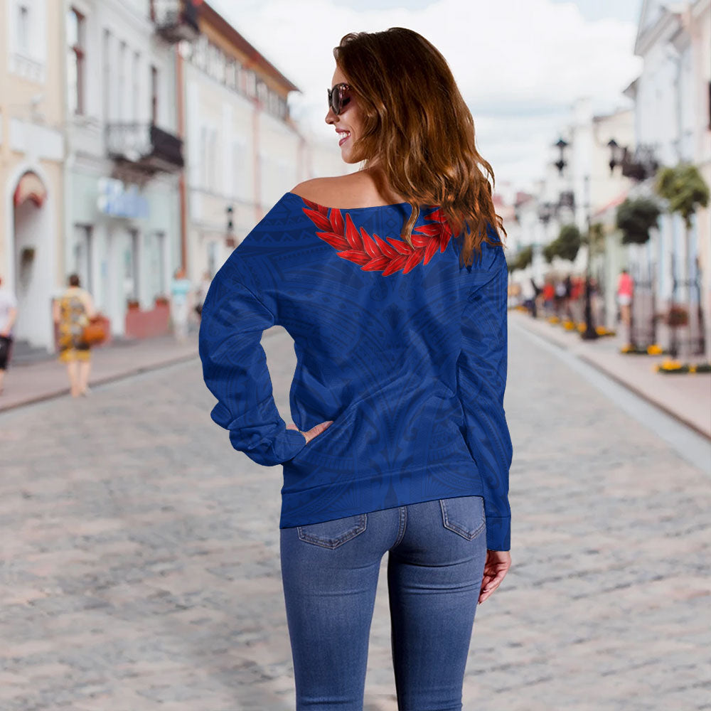 Samoa Off Shoulder Sweatshirt Ula Fala Style