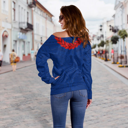 Samoa Off Shoulder Sweatshirt Ula Fala Style