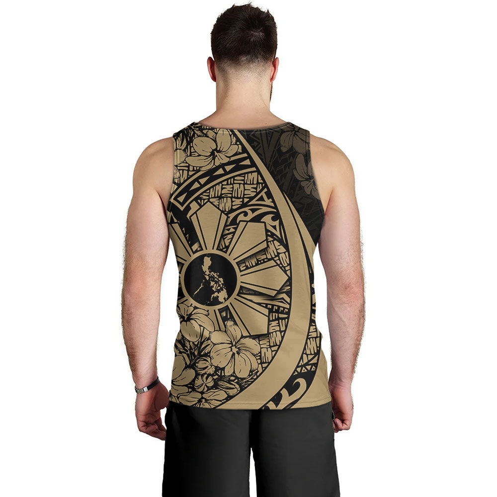 Philippines Filipinos Tank Top Custom National Sampaguita Flower Symbols Style