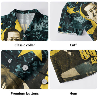 Philippines Filipinos Hawaiian Shirt Ninoy Aquino Philippine History Tribute Style