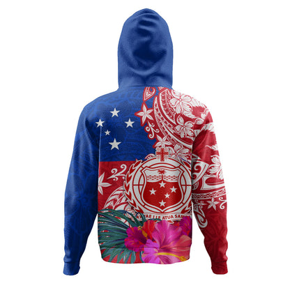 Samoa Hoodie Flag Tribal Tropical Style