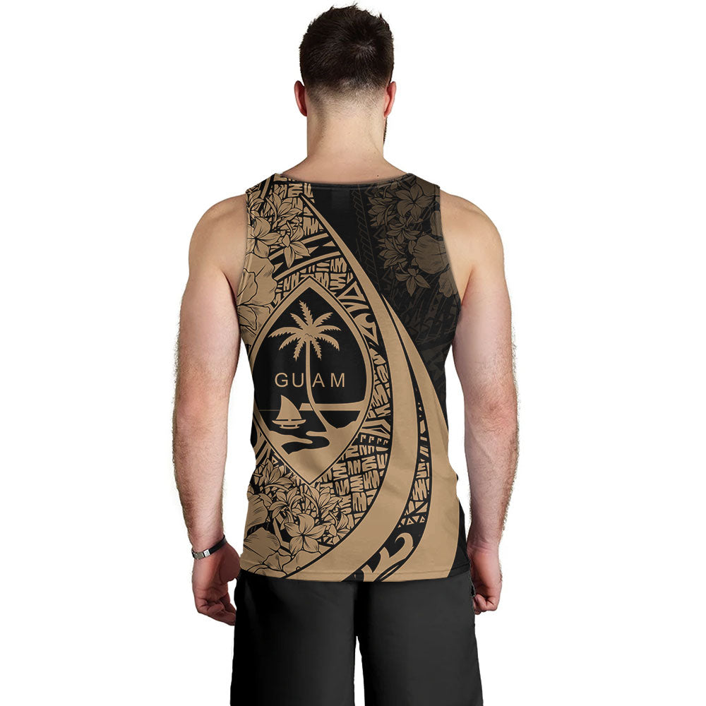 Guam Tank Top Custom Hibiscus Flower Symbols Style
