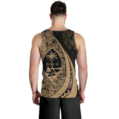 Guam Tank Top Custom Hibiscus Flower Symbols Style