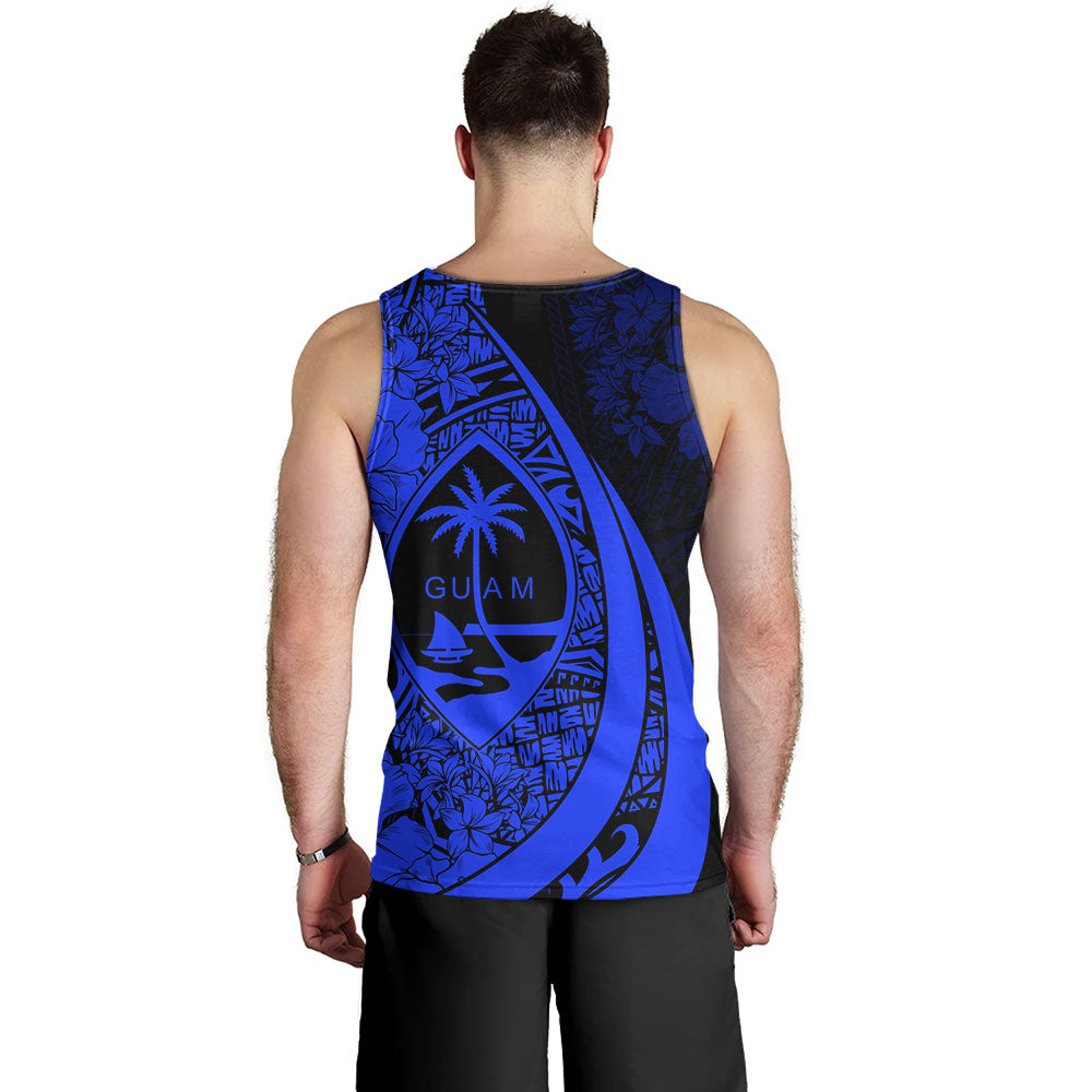 Guam Tank Top Custom Hibiscus Flower Symbols Style