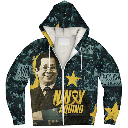 Philippines Filipinos Sherpa Hoodie Ninoy Aquino Philippine History Tribute Style
