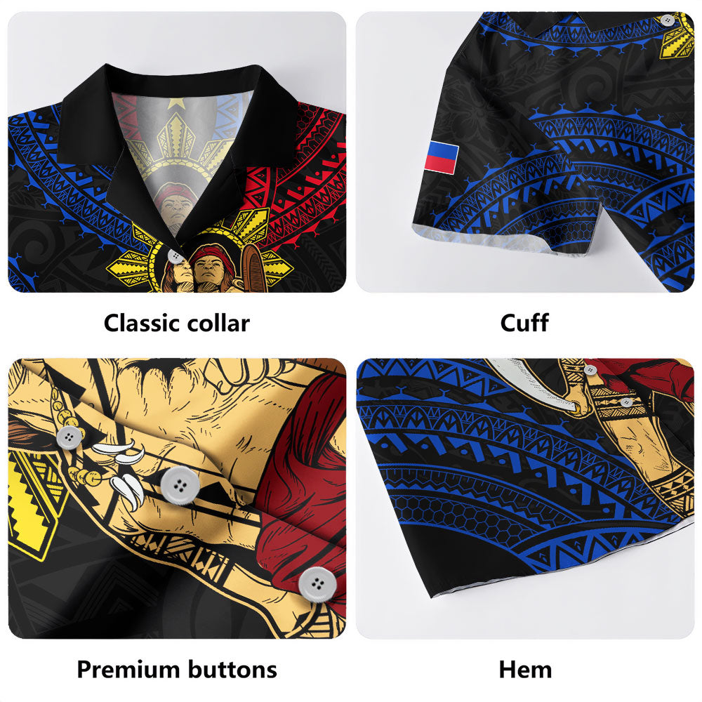 Philippines Filipinos Hawaiian Shirt Lapu Lapu Tattoo Batok Tribal Motifs Designs