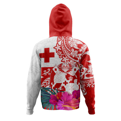 Tonga Hoodie Flag Tribal Tropical Style