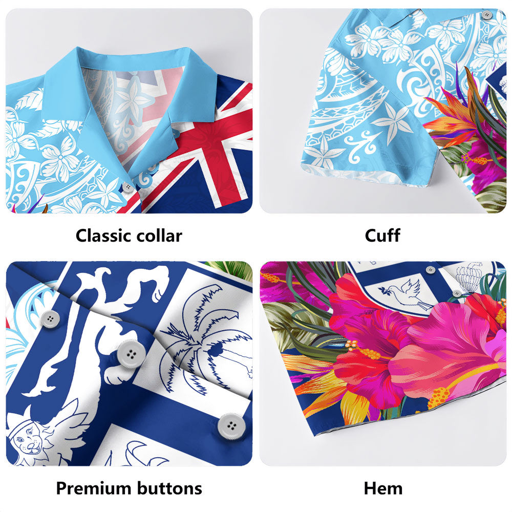 Fiji Hawaiian Shirt Flag Tribal Tropical Style