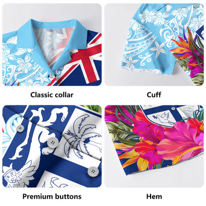 Fiji Hawaiian Shirt Flag Tribal Tropical Style