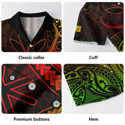 Hawaii Hawaiian Shirt Polynesian Tribal Tattoo Island Spirit Style