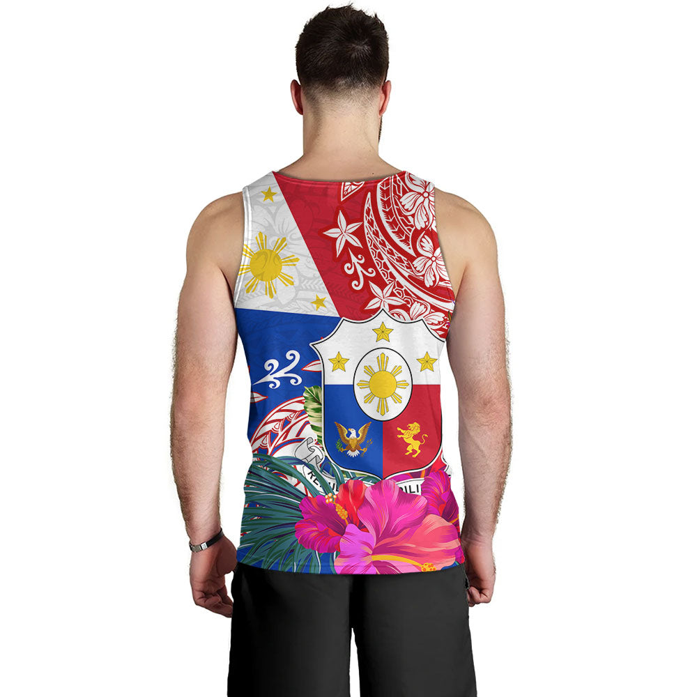 Philippines Filipinos Tank Top Flag Tribal Tropical Style