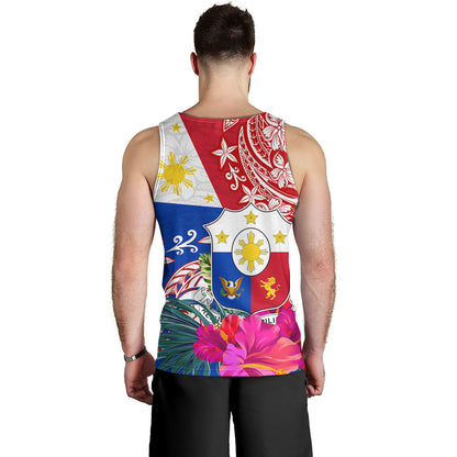 Philippines Filipinos Tank Top Flag Tribal Tropical Style