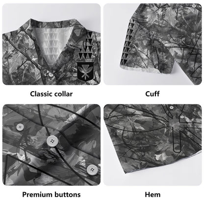 Hawaii Hawaiian Shirt Woodland Kanaka Camo Style